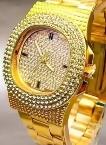 New Stylish Gold Analog Watch for Men | Premium Stainless Steel Strap | Luxury Ethnic Round Dial Quartz Timepiece